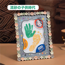 画像をギャラリービューアに読み込む, 【手形足形】ベビーフォトフレーム・写真立て|出産祝い 赤ちゃんの名前入れ 写真をカスタマイズ