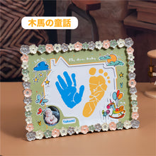 画像をギャラリービューアに読み込む, 【手形足形】ベビーフォトフレーム・写真立て|出産祝い 赤ちゃんの名前入れ 写真をカスタマイズ