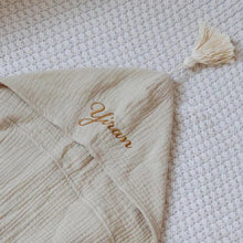 画像をギャラリービューアに読み込む, 名入れフード付きバスタオル ブランケット