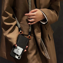 画像をギャラリービューアに読み込む, iPhoneケース ストラップ 多機種対応 ポケット付き 肩掛け カード収納 スマホケース シンプル 高級感