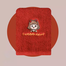 画像をギャラリービューアに読み込む, お名前刺繡入り タオル|バレンタインデー 贈り物|名入れ 個性的なギフト|高吸水 綿100%|記念日プレゼント 男の子 女の子