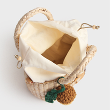 画像をギャラリービューアに読み込む, カスタマイズ可能|名入れ バスケット トートバッグ|手作り 編み カゴバッグ|母の日 プレゼント