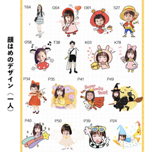 画像をギャラリービューアに読み込む, 顔はめデザイン(一人)