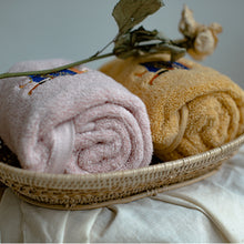 画像をギャラリービューアに読み込む, オーダーメイド 名入れタオル 文字刺繍入り イラストマフラータオル コットン