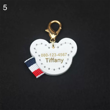 画像をギャラリービューアに読み込む, 【カスタマイズ可能】名前・電話番号入れ ペット迷子札 犬 猫 首輪 チョーカー ペットタグ 静音で軽量 本革 やわらかい おしゃれ ペットグッズ|Unimstar