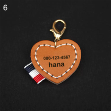 画像をギャラリービューアに読み込む, 【カスタマイズ可能】名前・電話番号入れ ペット迷子札 犬 猫 首輪 チョーカー ペットタグ 静音で軽量 本革 やわらかい おしゃれ ペットグッズ|Unimstar