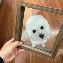 画像をギャラリービューアに読み込む, ペット手描きフォトフレーム|ガラス|オリジナル|写真入り