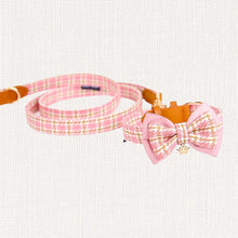 画像をギャラリービューアに読み込む, 【オーダーメイド】名前・電話番号入り 名入れ 犬の首輪 迷子札付きチョーカー 犬用リード付き 軽い ネックレス おしゃれ 蝶々結び 迷子防止 ペット用品 ペットグッズ|Unimstar