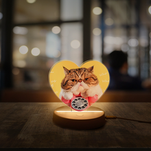 画像をギャラリービューアに読み込む, ペットの記念品 写真入りナイトライト