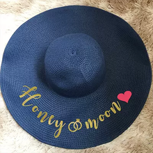 画像をギャラリービューアに読み込む, オーダーメイド 名前・メッセージ入り 麦わら帽子 日よけ帽子|夏 ストローハット 日差し対策|誕生日 プレゼント
