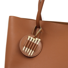 画像をギャラリービューアに読み込む, カスタマイズ可能|個人用ゴルフティーバッグ|PUレザー製|ゴルフティーホルダー|ゴルフアクセサリーギフト