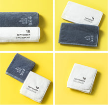 画像をギャラリービューアに読み込む, オーダーメイド 名入れタオル 文字刺繍入りフェイスタオル