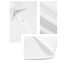 画像をギャラリービューアに読み込む, 刺繡入りワイシャツ 名入れ長袖|就職活動 無地 紳士用|オリジナル おしゃれ 純綿|男性 プレゼント 贈り物