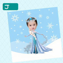 画像をギャラリービューアに読み込む, 【カスタマイズ可能】 お名前・写真いり タオルハンカチ イラスト風|コットン 柔らかい 幼稚園・誕生日 贈り物 プレゼント 名入れ  大人気出産祝い