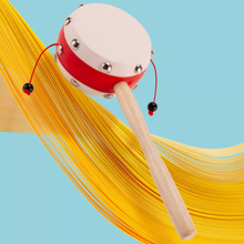 画像をギャラリービューアに読み込む, 【カスタマイズ可能】手持ちおもちゃ でんでん太鼓 たいこ 十二支 ガラガラ カチカチ 木製 赤ちゃん 男女兼可 出産祝い お宮参り プレゼント お贈り物