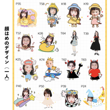 画像をギャラリービューアに読み込む, 顔はめデザイン(一人)