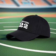 画像をギャラリービューアに読み込む, オリジナルキャップ 名入れ帽子 名前と背番号刺繍入り