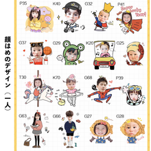 画像をギャラリービューアに読み込む, 顔はめデザイン(一人)