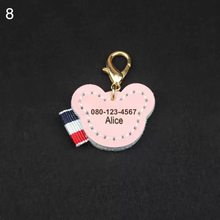 画像をギャラリービューアに読み込む, 【カスタマイズ可能】名前・電話番号入れ ペット迷子札 犬 猫 首輪 チョーカー ペットタグ 静音で軽量 本革 やわらかい おしゃれ ペットグッズ|Unimstar