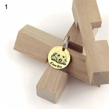 画像をギャラリービューアに読み込む, オーダーメイド|名前・電話番号入り|ペット迷子札|刻印 名札 連絡先|犬猫