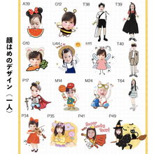 画像をギャラリービューアに読み込む, 顔はめデザイン(一人)