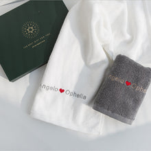 画像をギャラリービューアに読み込む, オーダーメイド 名入れタオル 刺繍入りマフラータオル コットン