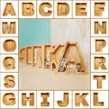 画像をギャラリービューアに読み込む, 子供のプレゼント, 木製キャッシュ ボックス, 名前入り貯金箱, 男の子・女の子のパーソナライズされたギフト | 出産祝いの贈り物 | 誕生日ギフトー