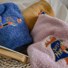画像をギャラリービューアに読み込む, オーダーメイド 名入れタオル 文字刺繍入り イラストマフラータオル コットン