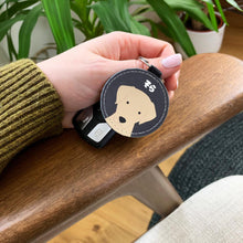 画像をギャラリービューアに読み込む, 【オーダーメイド】愛犬写真 キーホルダー|「うちの子」名入れ 犬種と名前入り|革製 手作り