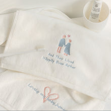 画像をギャラリービューアに読み込む, オーダーメイド 名入れタオル イラストフェイスタオル 文字刺繍入り