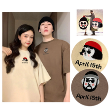 画像をギャラリービューアに読み込む, オリジナルtシャツ|名前刺繍入り 写真入り|半袖 100%純綿