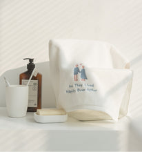 画像をギャラリービューアに読み込む, オーダーメイド 名入れタオル イラストフェイスタオル 文字刺繍入り