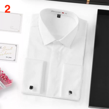 画像をギャラリービューアに読み込む, 【オーダーメード】刺繡入りワイシャツ 名入れ長袖|就職活動 無地 紳士用|オリジナル おしゃれ 純綿|男性 プレゼント 贈り物