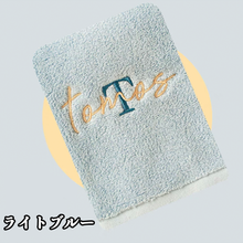 画像をギャラリービューアに読み込む, 名前刺繍いりタオル