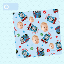 画像をギャラリービューアに読み込む, 【カスタマイズ可能】 お名前・写真いり タオルハンカチ イラスト風|コットン 柔らかい 幼稚園・誕生日 贈り物 プレゼント 名入れ  大人気出産祝い