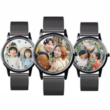 画像をギャラリービューアに読み込む, オーダーメイド 名前入り 写真入り 腕時計 ウオッチ おしゃれ シンプル 彼氏への贈り物
