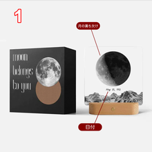 画像をギャラリービューアに読み込む, 【カスタマイズ可能】ナイトライト 名前入り・日付入り 月|結婚祝いプレゼント 誕生日ギフト