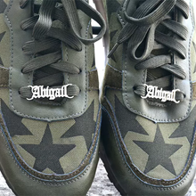 画像をギャラリービューアに読み込む, オーダーメイド|靴ひも・シューレース バックル 装飾品|名前入り 文字入り|プレゼント