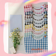 画像をギャラリービューアに読み込む, チェック柄よだれかけ・スタイ