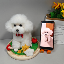 画像をギャラリービューアに読み込む, オーダーメイド 羊毛 フェルト ペット|ペット ぬいぐるみ|亡くなった ペット ぬいぐるみ|ペット メモリアル|愛猫 フェルト