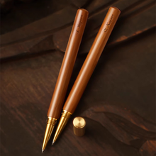 画像をギャラリービューアに読み込む, 名前入り 名 入れ ボールペン 高級金属黄銅・紅木製 サインペン 個人オーダー刻印 ビジネス用 メンズ ブラックボールペン 学生記念品 イベントギフト おすすめ プレゼント