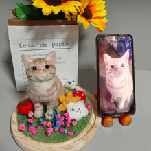 画像をギャラリービューアに読み込む, 羊毛 フェルト ペット 猫 の ぬいぐるみ リアル ペット ぬいぐるみ 猫