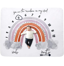 画像をギャラリービューアに読み込む, 寝相アートマット・ブランケット 月齢フォト ベビーブランケット 毛布|虹