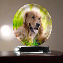 画像をギャラリービューアに読み込む, ペットの骨壷 おしゃれ 手作り 名入れ|クリスタルフォトのカスタマイズ