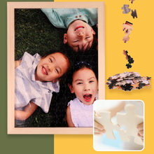 画像をギャラリービューアに読み込む, 写真入りフォトパズル フレーム付き