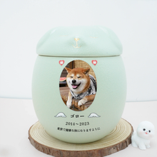 画像をギャラリービューアに読み込む, ペット用骨壷|オリジナル 骨壷|写真入り 骨壷|可愛い骨壷