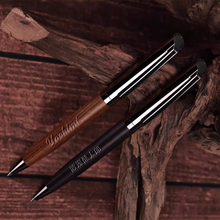 画像をギャラリービューアに読み込む, 【オーダーメード】名入れ金属製ボールペン 速乾 油性インキ おすすめ 高級 ビジネスオフィス ブラックチタンビーズペン プレゼント