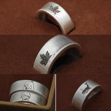 画像をギャラリービューアに読み込む, 刻字 写真彫刻 似顔絵 カップルリング オーダーメイド 指輪 シルバー クリスマスプレゼント