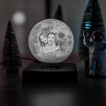 画像をギャラリービューアに読み込む, 磁気浮上浮遊ムーンランプ 月ライト Bluetoothスピーカー 回転する 3色 カスタマイズ可能 結婚祝い プレゼント
