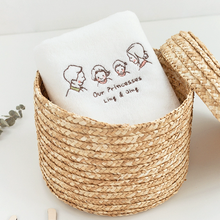 画像をギャラリービューアに読み込む, 赤ちゃんの誕生日 名前を刺繍できるハンドタオル